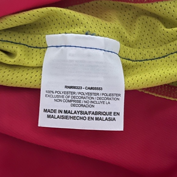 NIKE DRI FIT PRE-LOVED AUTHENTIC MULTI-COLOR MESH LONG SLEEVES CREW-NECK TOP - Picture 15 of 15